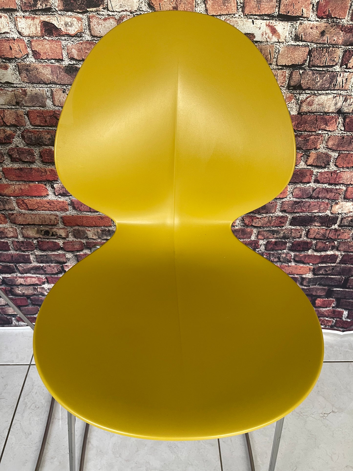 Calligaris Basil Bar Stool In Mustard Yellow One Pair - Superb Condition