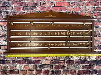 Vintage Large 4 Player Snooker Scoreboard