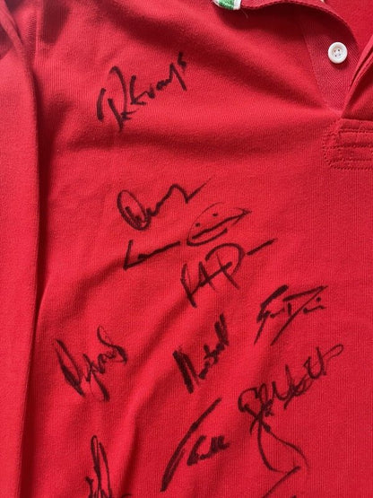 Wales Signed Rugby Shirt Circa 2012/13 - Wales Squad Signatures Lovely Condition