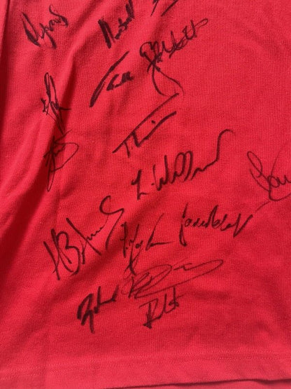 Wales Signed Rugby Shirt Circa 2012/13 - Wales Squad Signatures Lovely Condition