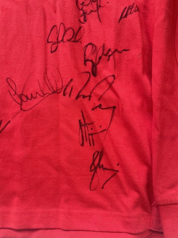 Wales Signed Rugby Shirt Circa 2012/13 - Wales Squad Signatures Lovely Condition