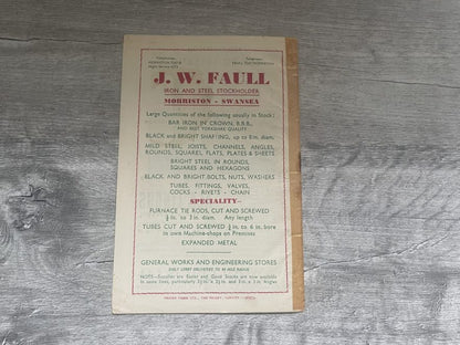 WALES v IRELAND 12 MARCH 1949 RUGBY PROGRAMME - TRIPLE CROWN IRELAND SWANSEA